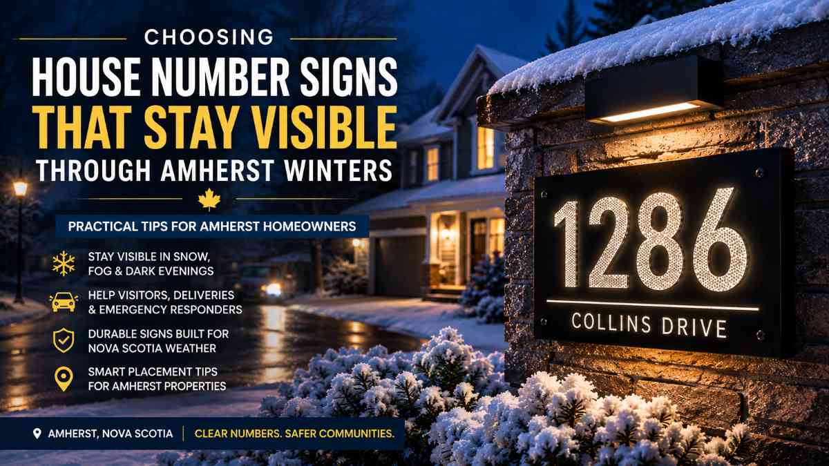 Choosing House Number Signs That Stay Visible Through Amherst Winters