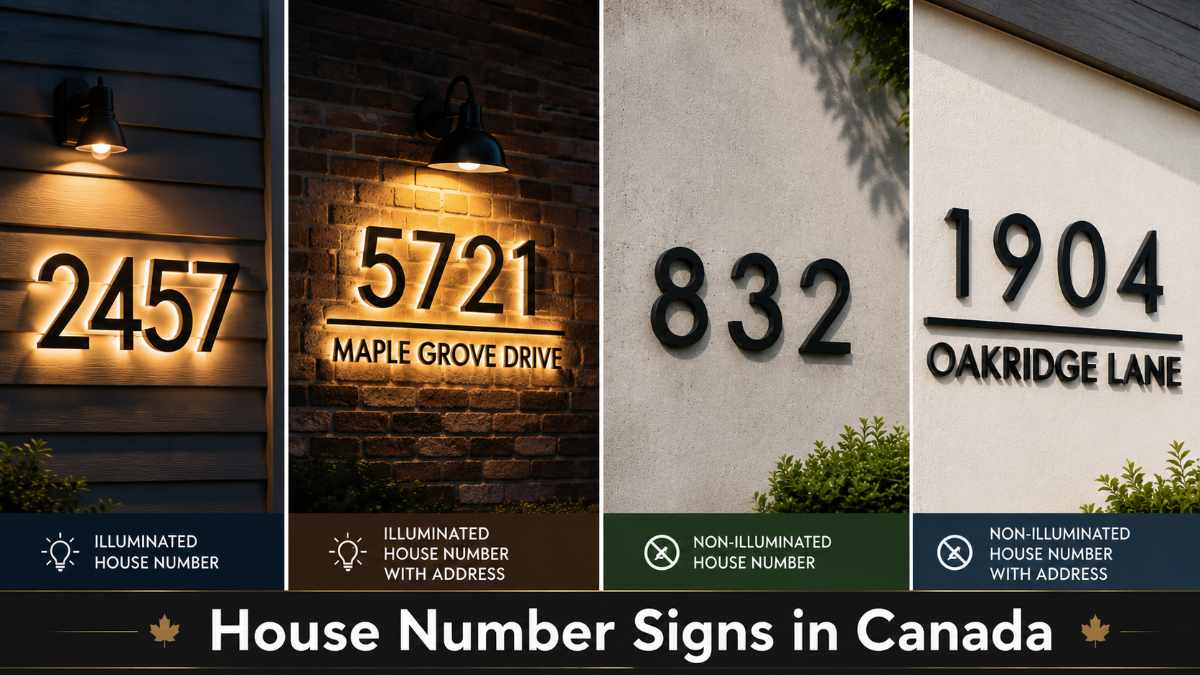 Choosing the Right House Number Sign for Homes in Nova Scotia & New Brunswick