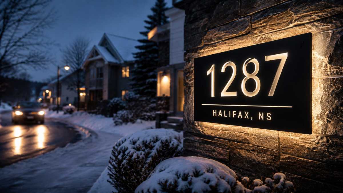 Choosing House Number Signs That Stay Visible Through Halifax Winters